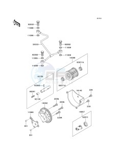 KLF 300 [BAYOU 300] (B15-B17) [BAYOU 300] drawing OIL PUMP_OIL FILTER