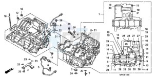 CB1300A9 BR / ABS CO MME - (BR / ABS CO MME) drawing CRANKCASE