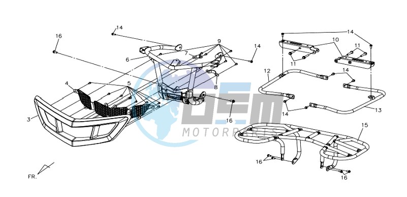 REAR LUGGAGE FRAME / FRONT LUGGAGE FRAME