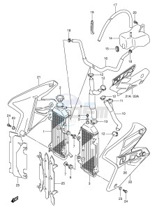 DR-Z400 (E3-E28) drawing RADIATOR (MODEL Y K1)