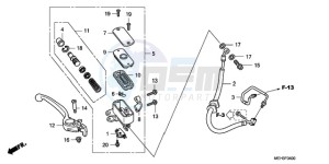 NSA700A9 E / MKH MME drawing FRONT BRAKE MASTER CYLINDER