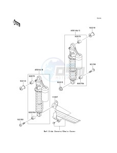 ZR 1200 A [ZX 1200 R] (A1-A3) drawing SUSPENSION_SHOCK ABSORBER