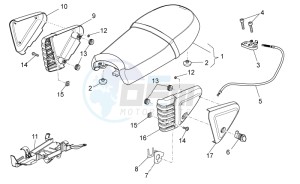 V7 II Special ABS 750 drawing Saddle-Central body