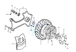 Runner VX-VXR 125-200 125 drawing Rear Wheel