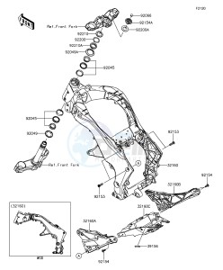 Z1000 ABS ZR1000GEF FR GB XX (EU ME A(FRICA) drawing Frame