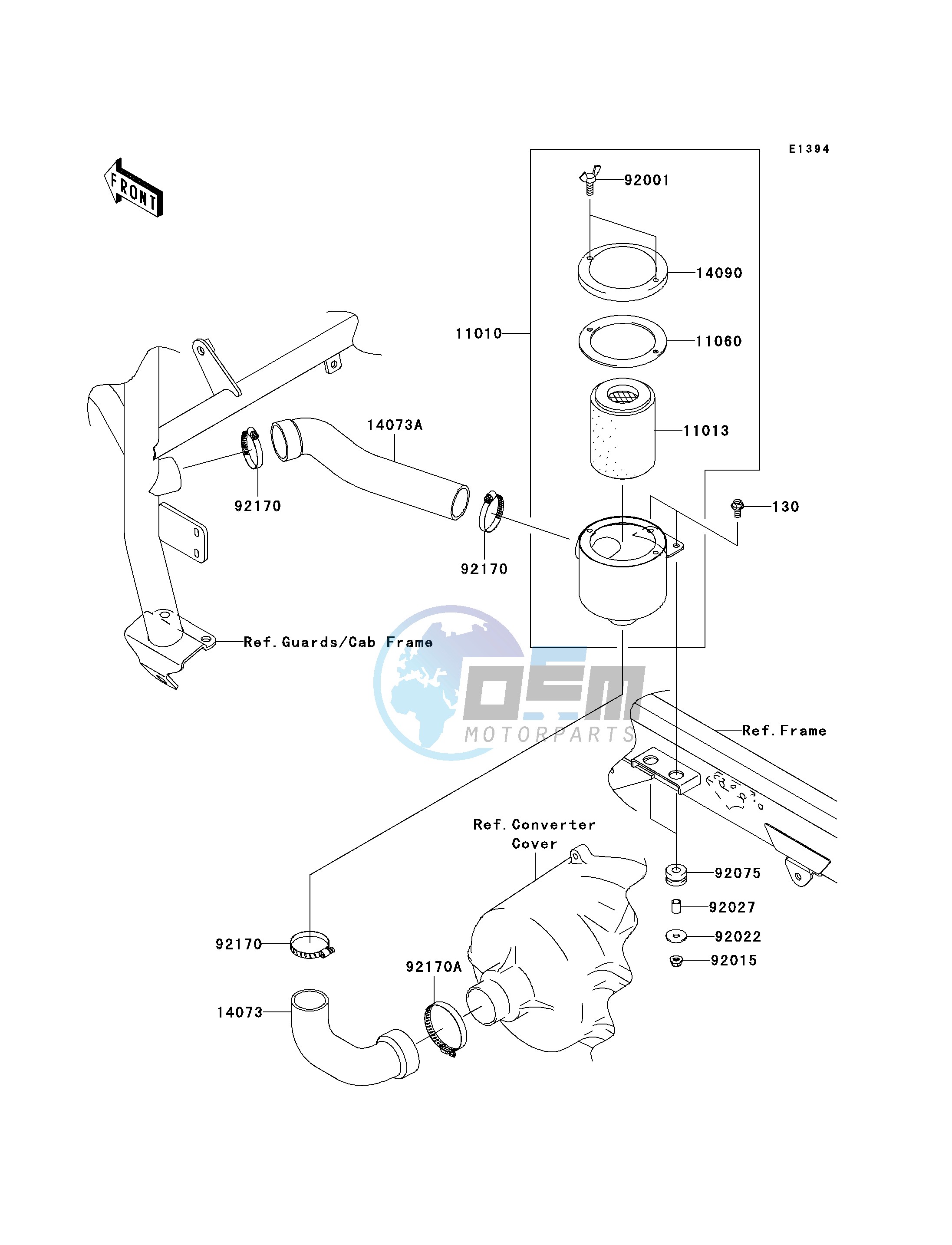 AIR CLEANER-BELT CONVERTER