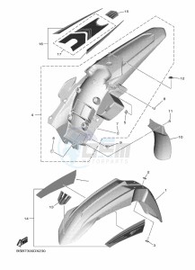 YZ250F (BSB7) drawing FENDER