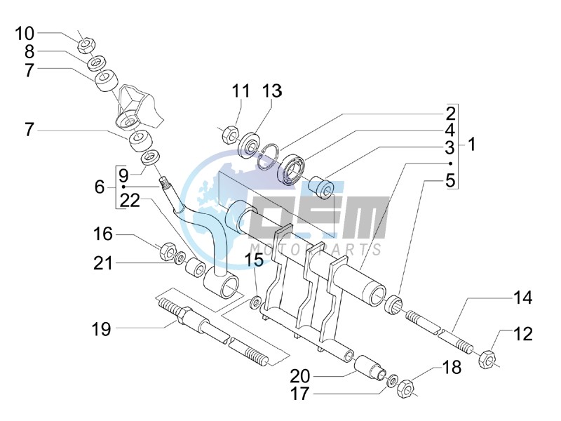 Swinging arm