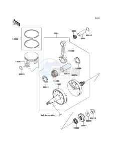 KX85/KX85-<<II>> KX85BCF EU drawing Crankshaft/Piston(s)