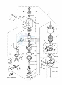 F100BETX drawing STARTER-MOTOR