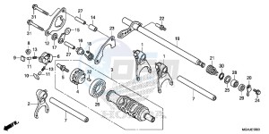 VFR1200X Europe Direct - (ED) drawing GEARSHIFT DRUM (VFR1200X/XA/XL)