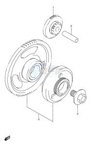 GSX600F (E2) Katana drawing STARTER CLUTCH