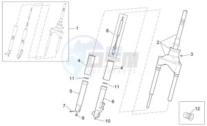 Scarabeo 50 4T E2 drawing Front Fork