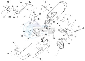 CAPONORD 1200 RALLY E3 ABS (NAFTA) drawing Exhaust pipe