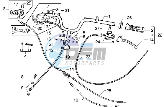 Handlebars component parts-Transmissions