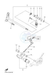 XVS950CU XVS950R ABS XV950 R-SPEC (2DXL) drawing SHIFT SHAFT