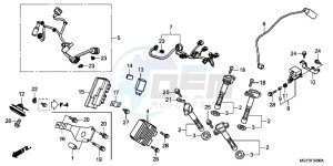 VFR800XD CrossRunner - VFR800X UK - (E) drawing SUB HARNESS