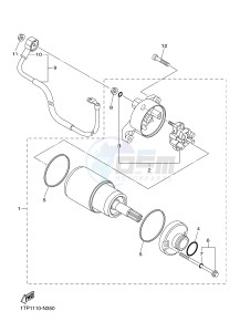 XVS950CR XV950R XV950 R-SPEC (B33A) drawing STARTING MOTOR