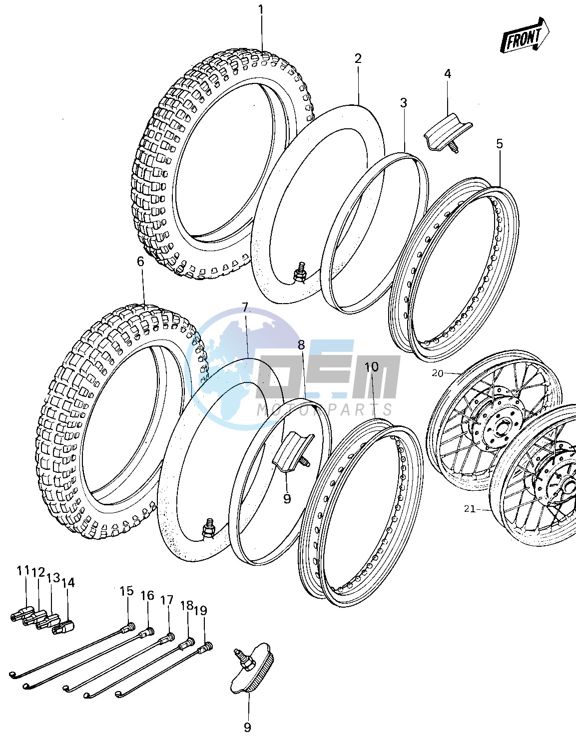 WHEELS_TIRES -- 78-79 KL250-A1_A1A_A2- -