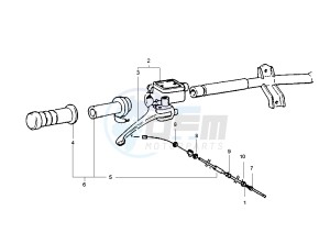 Zip 50 4T drawing Front master cilinder