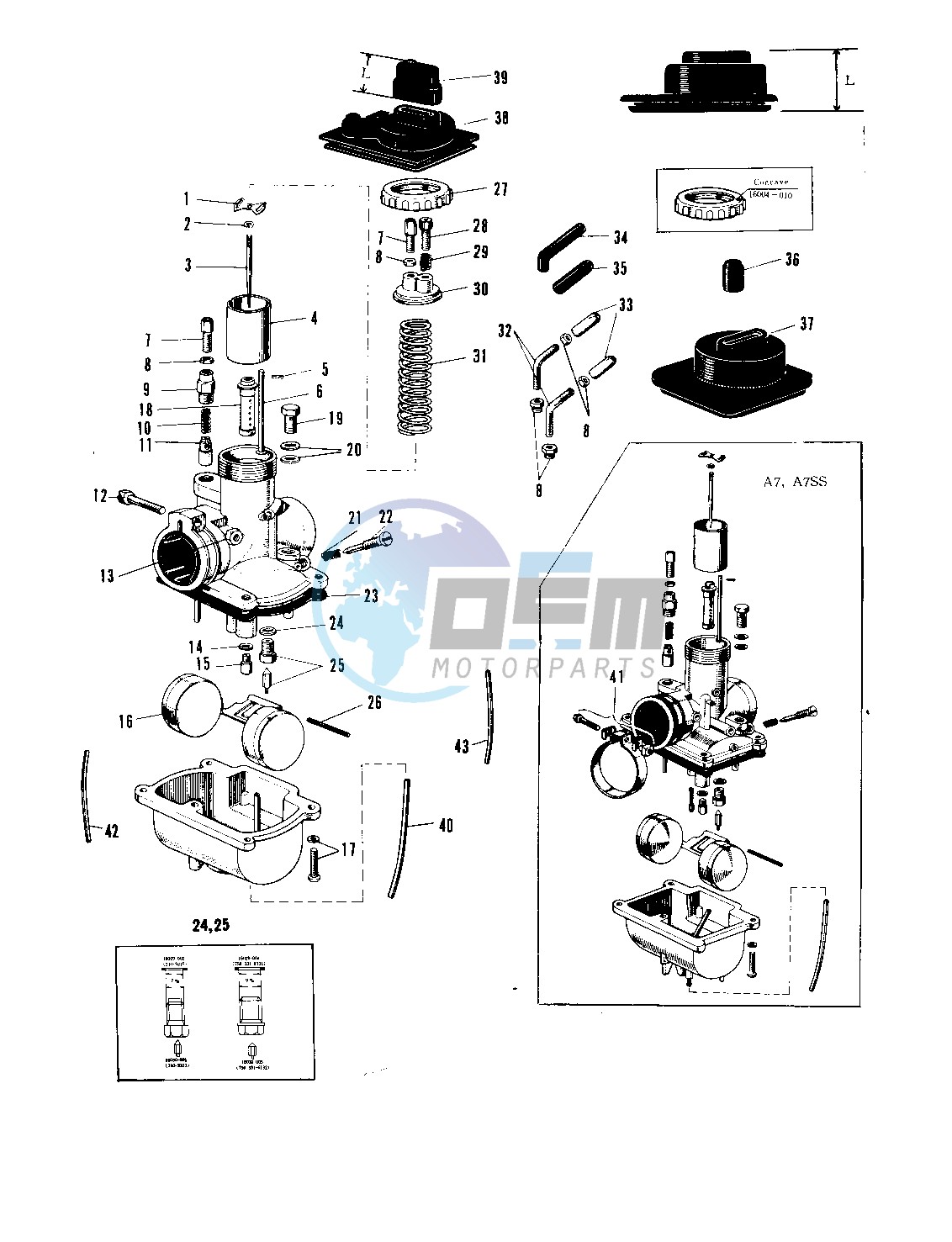 CARBURETOR VM22SC, VM28SC