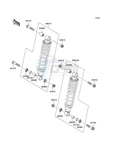 KVF750 4x4 KVF750-A1 EU GB drawing Shock Absorber(s)