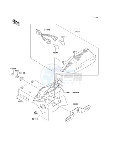 ZR 1200 A [ZRX1200R] (A4-A5) drawing TAILLIGHT-- S- -