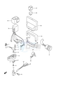 DF 225 drawing PTT Switch/Engine Control Unit