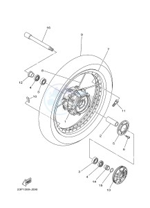 XT1200ZE SUPER TENERE ABS (2KBC) drawing FRONT WHEEL