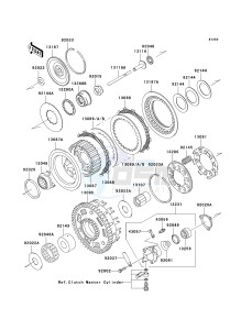 VN 1600 D [VULCAN 1600 NOMAD] (D6F-D8FA) D6F drawing CLUTCH