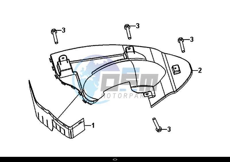 REAR FENDER REAR INNER FENDER