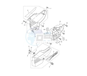 YBR 125 drawing SIDE COVERS 3D99