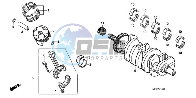 CRANKSHAFT/PISTON