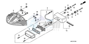 CB600FA9 France - (F / ABS CMF 25K) drawing TAILLIGHT