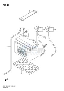 GSF1250 (E2) Bandit drawing BATTERY