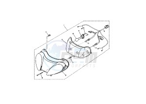 YP E MAJESTY 125 drawing HEADLAMP