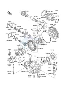 KLF300 KLF300B6F EU GB drawing Drive Shaft/Final Gear