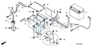 VT750CA9 KO / MK ST drawing BATTERY