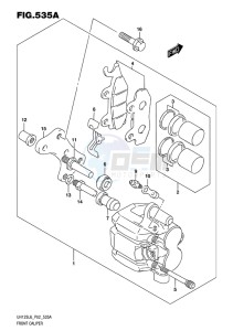 UH125 ABS BURGMAN EU drawing FRONT CALIPER