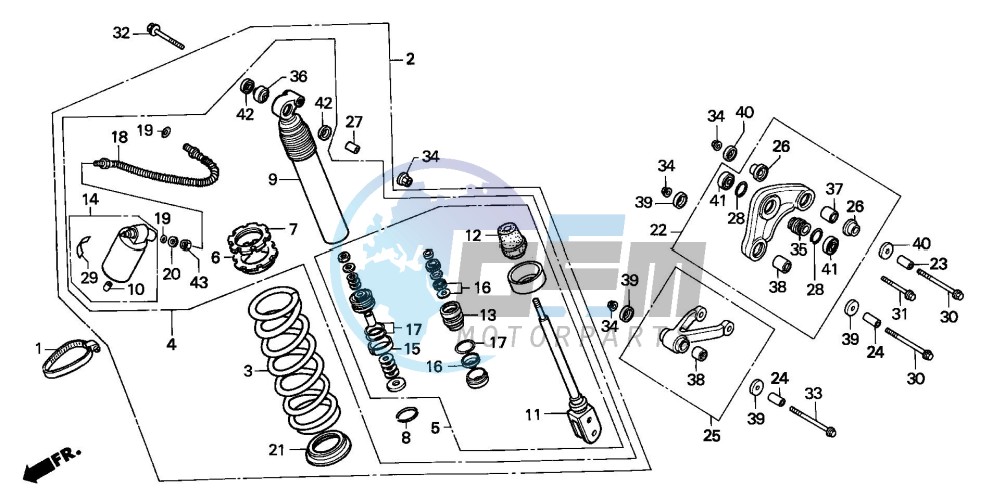 REAR CUSHION (CR80RN/RP/RR)