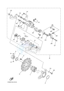 YFM700R YFM7RSEB RAPTOR 700 SPECIAL EDITION (1ASH 1ASJ 1ASG) drawing REAR BRAKE CALIPER