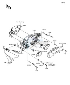 NINJA ZX-6R ABS ZX636FGFA GB XX (EU ME A(FRICA) drawing Headlight(s)