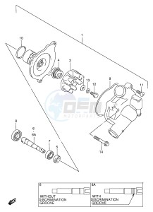 GSX-R750 (E2) drawing WATER PUMP