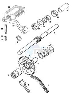 SPRINT_SPORT_25kmh_L1 50 L1 drawing Strarter mechanism pedal