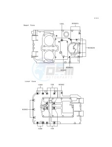 EX 500 A [EX500] (A4-A7) [EX500] drawing CRANKCASE BOLT PATTERN