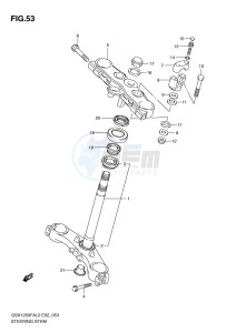 GSX1250FA (E2) drawing STEERING STEM