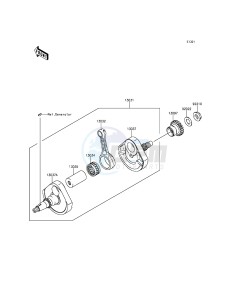 KX250F KX250ZFF EU drawing Crankshaft