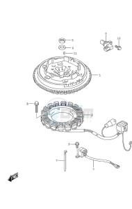 DF 25A drawing Magneto Electric Starter