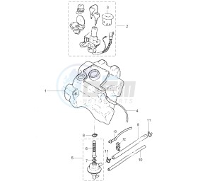 YQ AEROX 50 drawing FUEL TANK