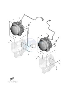 YXF850ES YXF85WPSJ WOLVERINE X (BG4A) drawing HEADLIGHT